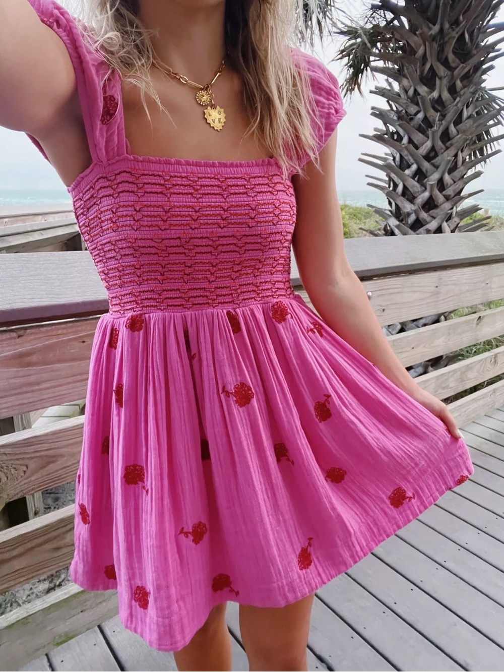 Free People Tory Embroidered Mini Dress - Picture 8 of 12